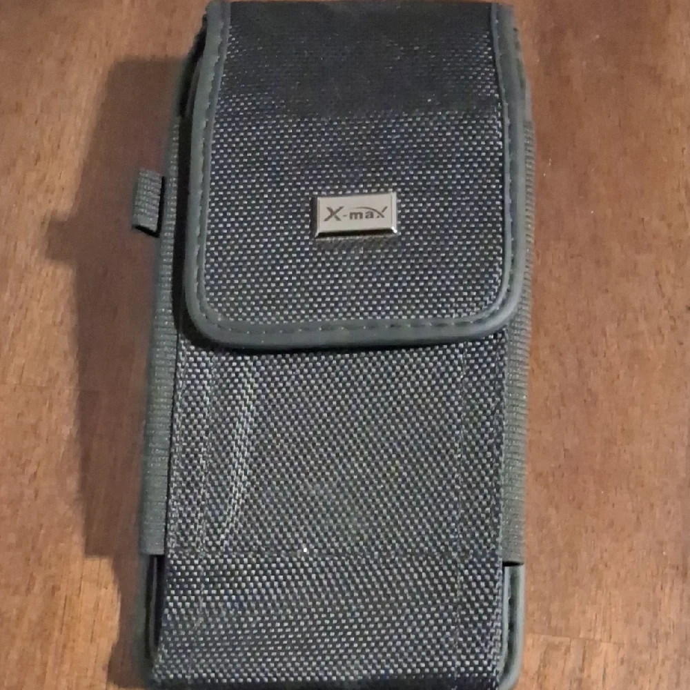 Black Mobile Phone Holster Case - Durable Nylon Pouch